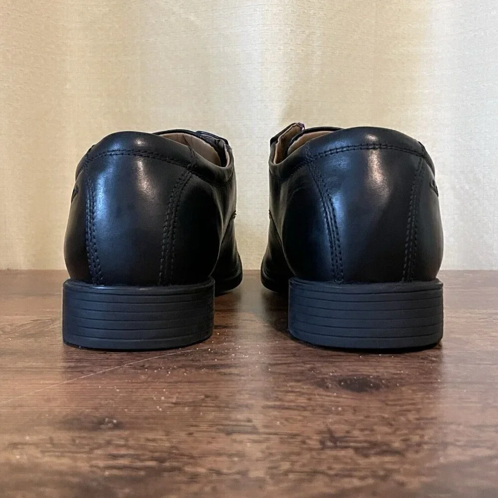 Clarks Mens Tilden Walk Oxford Dress Shoe Sz 11.5 M Black Leather Bicycle Toe